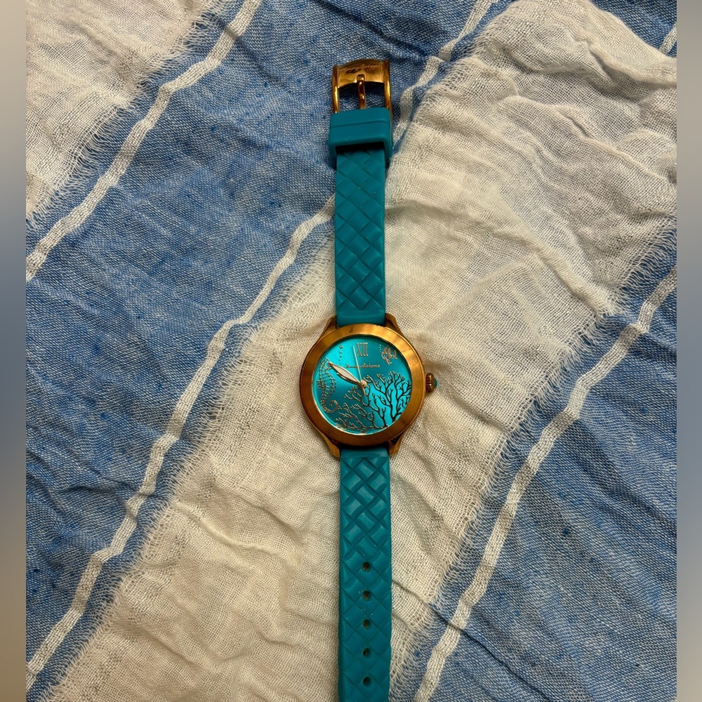 Tommy Bahama, Turquoise Watch with Gold Accents